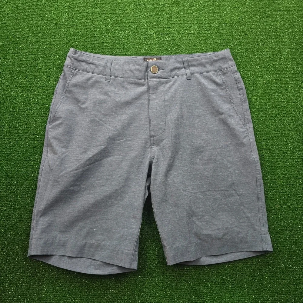 Faherty All Day Shorts Mens 30 Blue Drawstring Outdoors Summer Beach Casual Golf